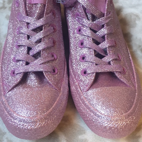 NWT Converse Glitter Pink Shoes Size 11.5 - Picture 3 of 6
